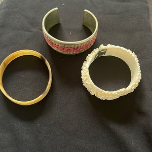 Three small vintage bracelets